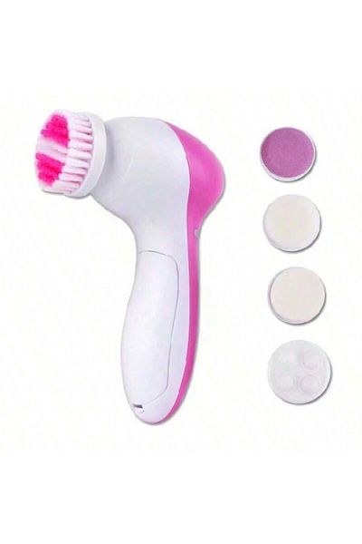 Choice pink Electric Facial Cleaner 5 IN 1 Face Cleansing Brush Wash Machine Spa Skin Care Massager Blackhe