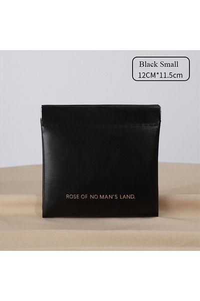 Choice Black Small 2025 Closed Bullet Bag Mini PU Earphone Storage Bag Candy colored Coin Bag Zero Wallet L