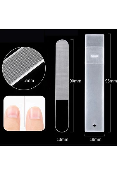 Choice Series B 1pc Nail Art File Buffing Transparent Sanding Polishing Durable Nano Glass File Manicure Pr