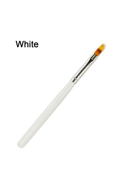 Choice WHITE 1pcs Nail Brush Acrylic Nail Art UV Gel Gradient Bloom Painting Brush Nail Design DIY Manicure