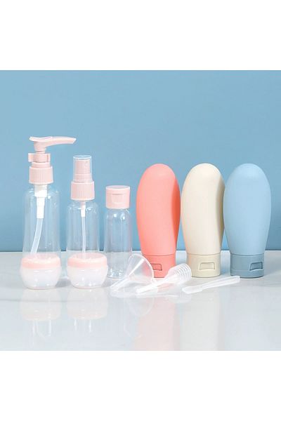 Choice 11pcs Travel Liquid Container Portable Tool Perfume Bottle Set Refillable Spray Lotion Shampoo Sh...