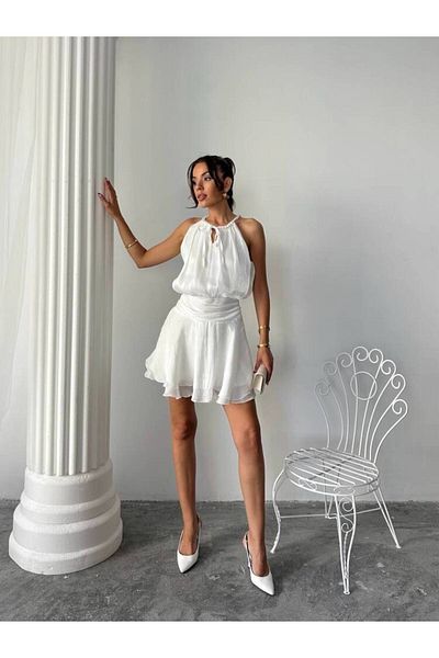 MAXMOOR Maya Mini Dress 3066 - White