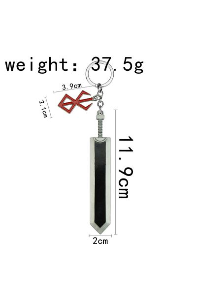 Choice K125-red Berserk Guts Sword Keychain Anime Series Jewelry Cartoon Film Fans Friends Gifts Men Cospla