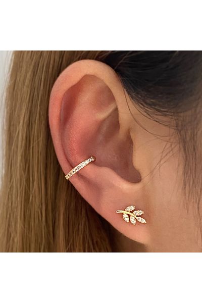 Choice RAM13541 Bohemian NO Piercing Crystal Rhinestone Ear Cuff Earrings For Women Wrap Stud Clip Earrings