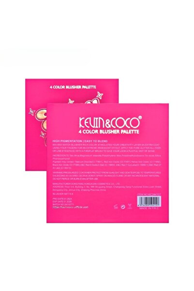 kevin coco KEVIN&COCO Blush Palette, 4 Colors - Stay Wild