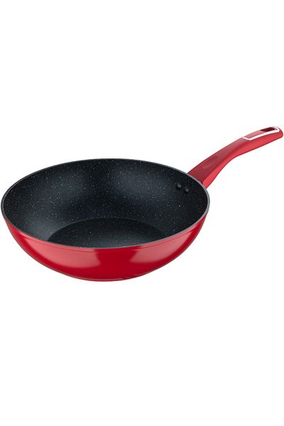 Bergner Red line wok pan, forged aluminum, induction, 28 cm