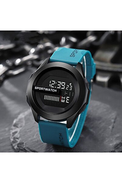 Choice ساعة رياضية أخرى من POSHI للرجال، ساعة يد رقمية فاخرة، ساعة إيقاف مضيئة مع تاريخ الأسبوع أصلية