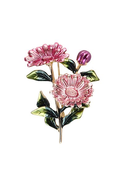 Choice 2 Cute Romantic Colorful Leaf Brooches For Women Purple Crysal Plant Brooch Pin Female Party Birthd.