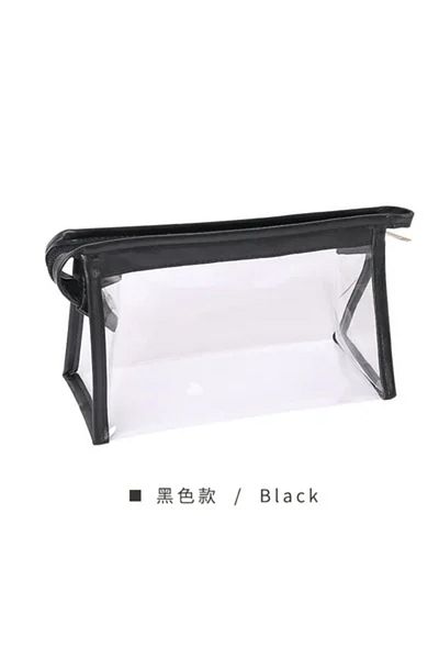 Choice Black 1PC Large Capacity Waterproof Cosmetic Bag Clear Summer Storage Makeup Organizer Bags Supplies