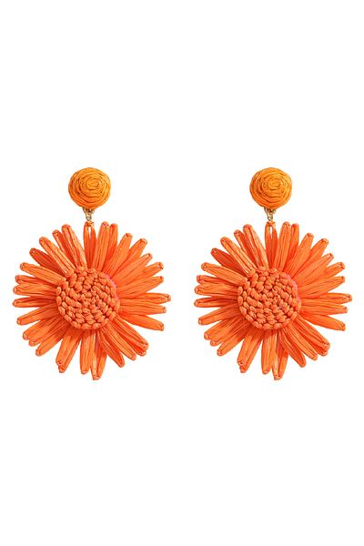 Choice Style 5 Vedawas Bohemian Raffia Flower Earrings,Cute Simple Holiday Party Women Accessories,Gifts fo