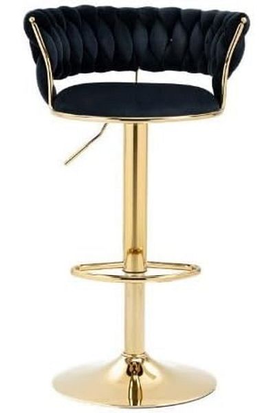 Türkiye Adjustable Height Metal Frame Cushioned Bar Stool with Emerald Velvet Seat style only 1 pcs chair