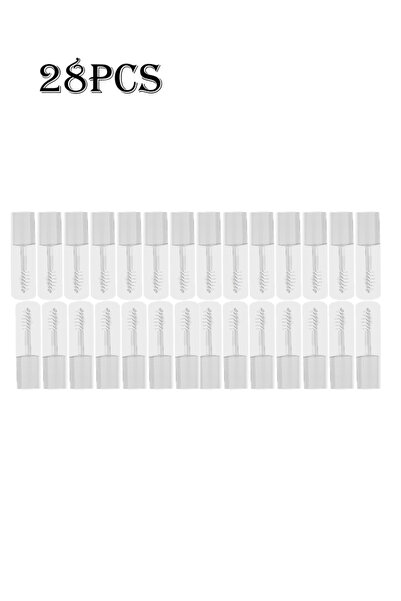 Choice3 28 قطعة بيضاء 5/10/28 قطعة 1 مللي زجاجات ماسكارا فارغة مع عصا قابلة ل...
