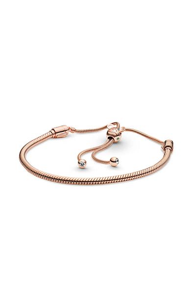 Miniso Hot Stamping New Adjustable Bracelet For Women Snake Chain Slider Bracelet Fit Europe Bangle Beads C