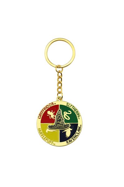 Choice K299 Hogwarts Magical World Series Keychain Harries Enamel Key Ring Decoration Potters Pendant Car B