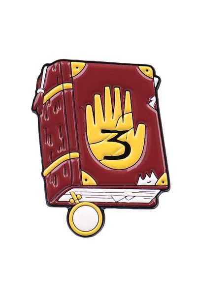 Choice 1 Cartoon Book Enamel Pin Journal 3 Brooches for Women Lapel Pins Badges on Backpack Clothing Acces.