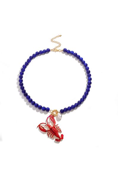 Choice Necklace 1 New ZAA Best lady Summer Beach Ocean Style Red Crab Pendant Necklace Bold Hip Hop Party J