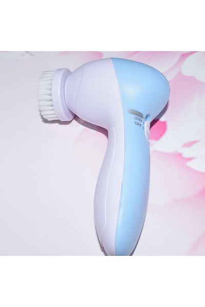Choice Blue Electric Facial Cleaner 5 IN 1 Face Cleansing Brush Wash Machine Spa Skin Care Massager Blackhe