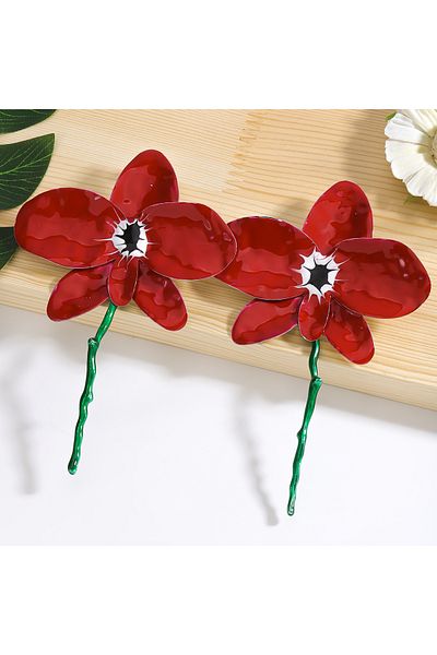 Choice Style 1 2024 New ZAA Bohemian Flower Earrings,Vintage Flower Tassel Earrings for Women,Camping Outin