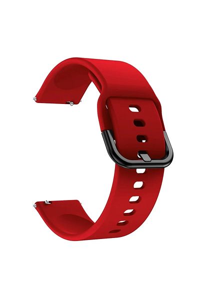 Choice 20mm Red 20mm 22mm Silicone Band For Samsung Galaxy Watch Active 2 Strap Galaxy Watch 6/3/4/5 Pro 45
