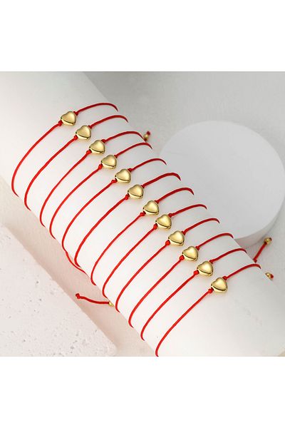 Choice Gold-color 12 Bohemian handmade dwarf simple couple bracelets
