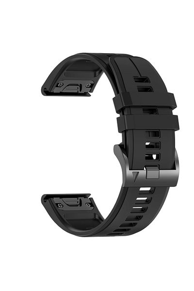 Choice QuickFit 22mm Black 22mm 26mm Quick Release Silicone WatchBand For Garmin Fenix 5X 5 Plus 6X 6 7X 7