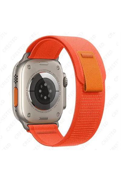 Choice S10-46 42 44 45 49mm Orange Strap for Apple Watch Band 49mm 45mm 44mm 40mm 41mm 42mm 38 46mm Nylon S