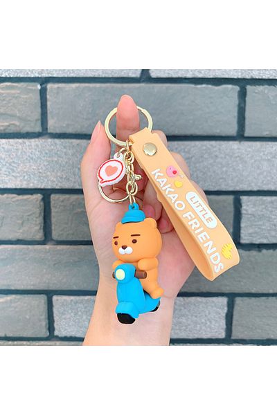 Choice 6 cm black Choonsik Keychains Have Become A Hit In South Korea Kuka Silicone Figurines Car Key Chai