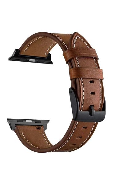 Choice 42mm44mm45mm Brown-B Leather Bands Compatible with Apple Watch 42mm 44mm Band Men Women, Vintage Wri