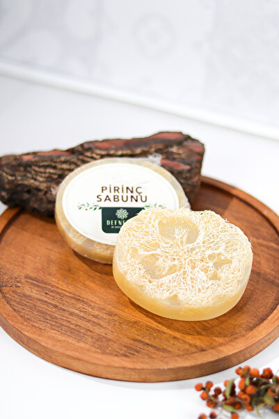 DEFNEDENDERMOKOZMETİK مع تأثير التألق الطبيعي والتقشير: صابون الأرز المزود بالألياف