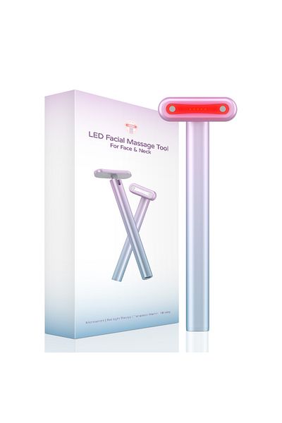 Choice Pink Red Light Therapy Facial Skincare Tool 4 in 1 EMS Microcurrent Face Massage Face Neck Skin Tigh