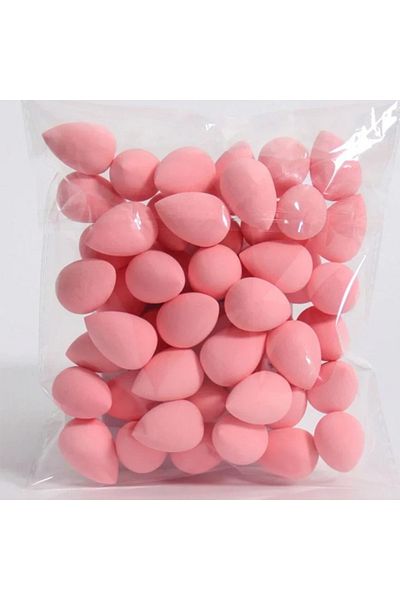 Choice1 pink 20PCS Mini Finger Puff Beauty Cosmetic Foundation Cosmetic Sponge Makeup Blender Suitabl