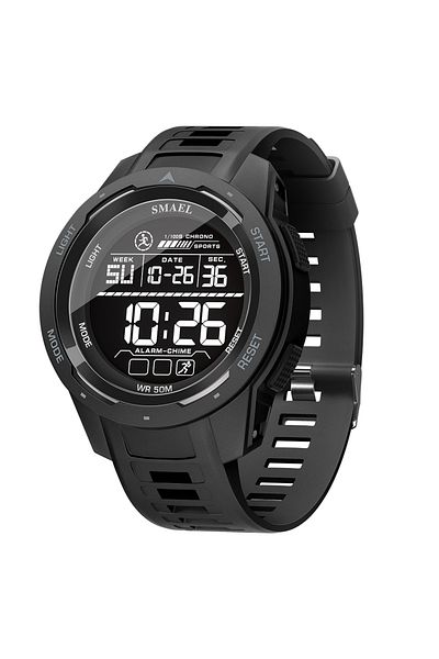 Choice BLACK SMAEL 8105 Digital Watches Sports LED Wristwatches Men's 50m Waterproof Watch Digital Light St