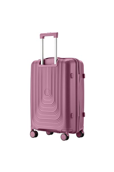 Senator Unisex Hard Case Large Luggage Lightweight PP Trolley Luggage |3-Digit Combination KH1009-Purple