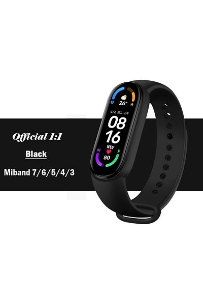 Choice For Mi band 4 3 Black official Silicone Strap For Xiaomi Mi Band 4 5 6 7 Bracelet Sport Watch Wristb