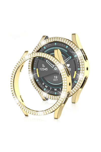 Choice Galaxy Watch4 5 40mm Gold Case for Samsung Galaxy Watch 4 5 6 7 40mm 44mm Protective Case Plastic ha