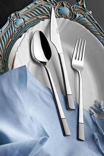 HOMENIVA Steel Satin Alya Sweet Fork 12 Pieces