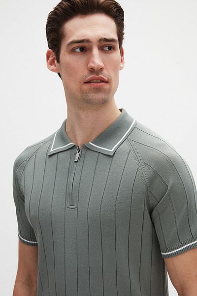 D'S Damat Μπλουζάκι Ds Damat Regular Fit Dark Moss