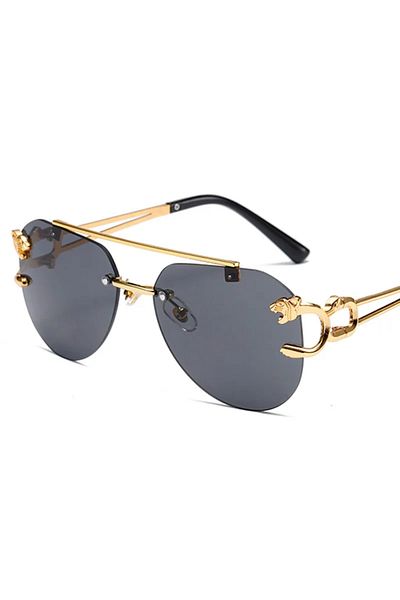 Choice Gold black 2024 Luxury Brand Sunglasses Men Retro Driving Sunglasses for Women Fashion Rimless Sun G