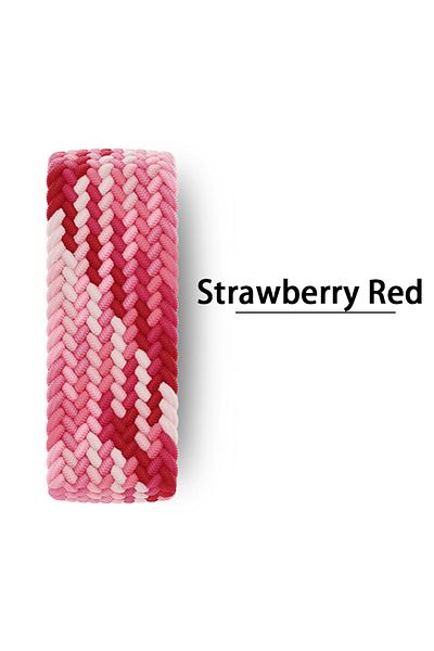 Choice SS 38 40 41 42(S10) mm Strawberry red Braided Solo Loop For Apple watch Band 44mm 45mm 42mm 40mm 41m
