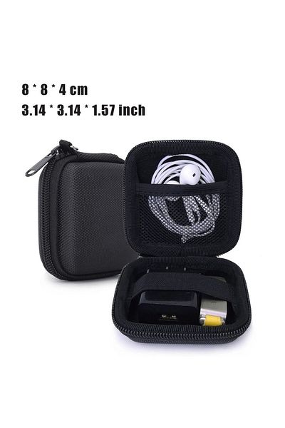 Choice Black Portable Earphone Storage Bag Data Cable Organizer Bag Multifunctional Digital Gadgets Case Fo