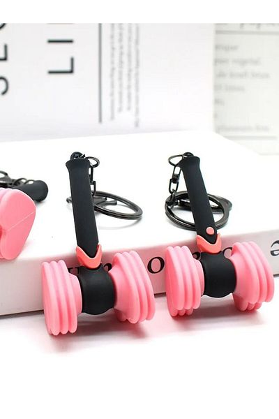 Choice 6 cm 2pcs Bp Fan Support Stick Keychain, Girl Group Star Concert Black Fan Support Stick Pendant, He