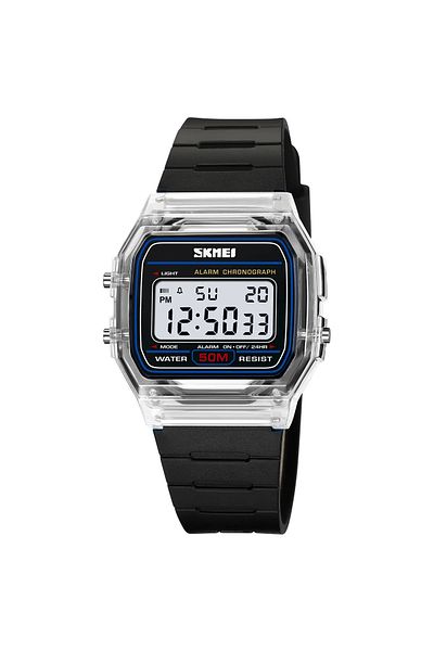 Skmei white black 2056 Electronic Watch for Men Women Waterproof Sport Calendar Date Wristwatch Coun