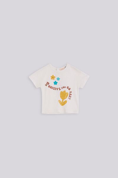 GB Baby Baby Girl Ecru Tshirt