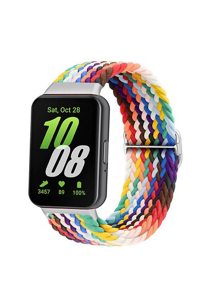 Choice For galaxy fit 3 official rainbow for Samsung Galaxy Fit 3 Strap Accessories watchband sport Nylon B