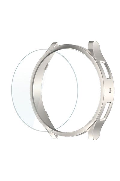 Choice Galaxy Watch7 40mm Starlight Case for Samsung Galaxy Watch7 6 5 4 40mm 44mm Screen Protector Hard PC