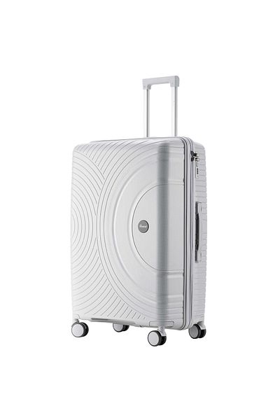 Senator Unisex Hard Case Large Luggage Lightweight PP Fashion Trolley Luggage | 360°Degree| KH1010 Grey