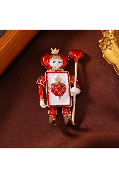 RINHOO FRIENDSHIP BC23Y0239-2 دبوس بروش على شكل جندي كرتوني لطيف على شكل قلب ...