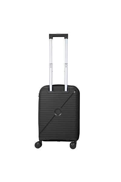 Senator Unisex Expandable Hard Case Carry On Luggage Lightweight PP Fashion Trolley Luggage KH1006 - Black