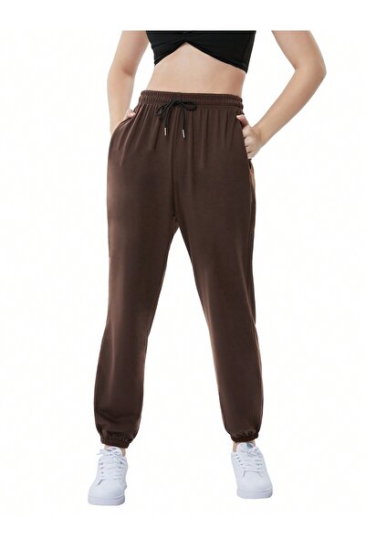 Lider Leather Γυναικείο παντελόνι φόρμας με λάστιχο στο τελείωμα