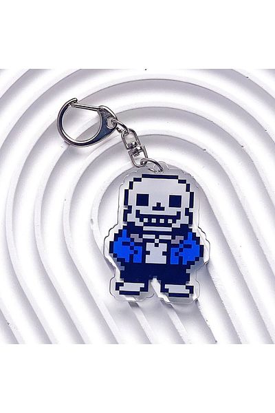 Choice 5cm 14 UNDERTALE Pixel Games Sans Acrylic Keychain Accessories Bag Charm Cute Cartoon Backpack Penda